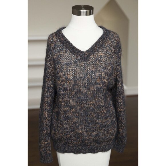 Brunello Cucinelli Women Sweater Top Monili trim lightweight size M - Picture 3 of 8